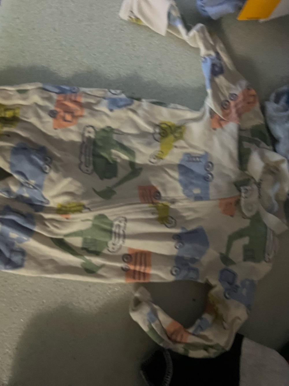 Unbranded Toddler Car Print Footed Pajamas - Multi Color